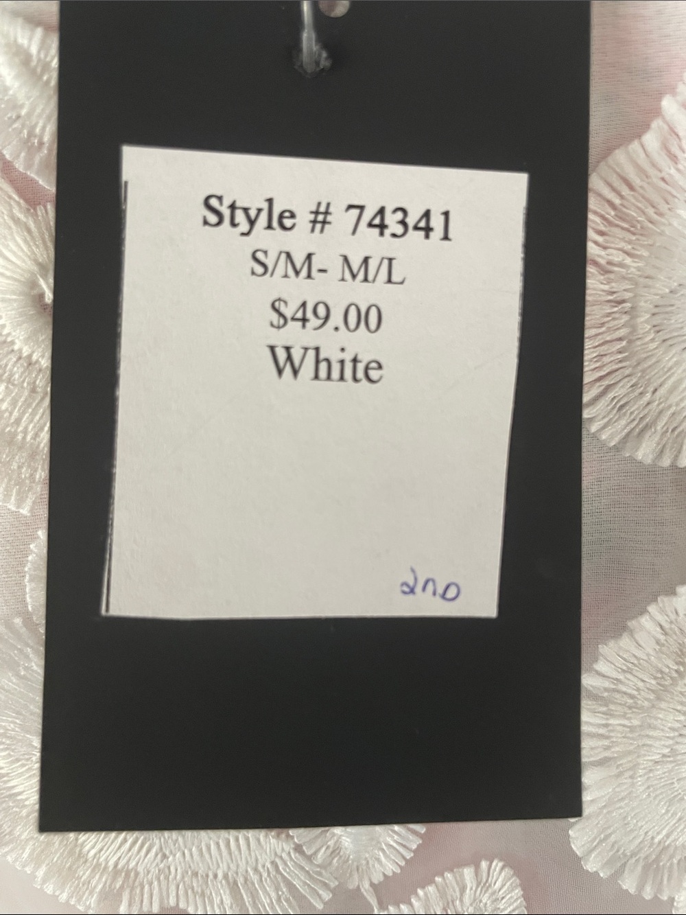 Dolce Cabo White Floral Appliqué Camisole - Picture 5 of 5